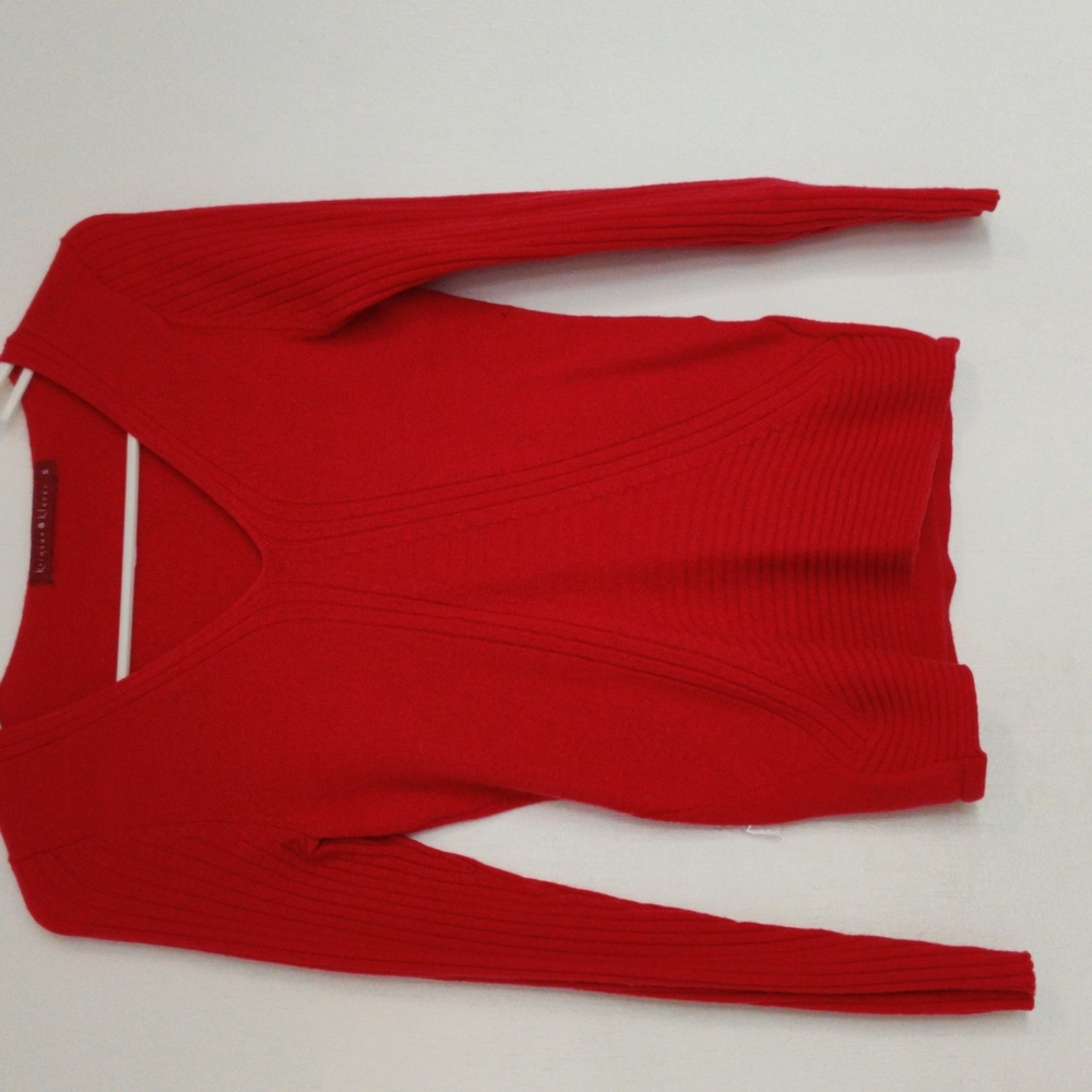 Red wool sweater
